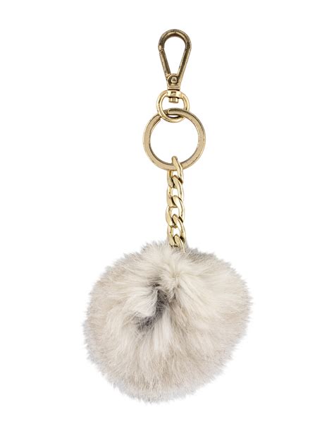 fur ball keychain michael kors|Fur Key Chain .